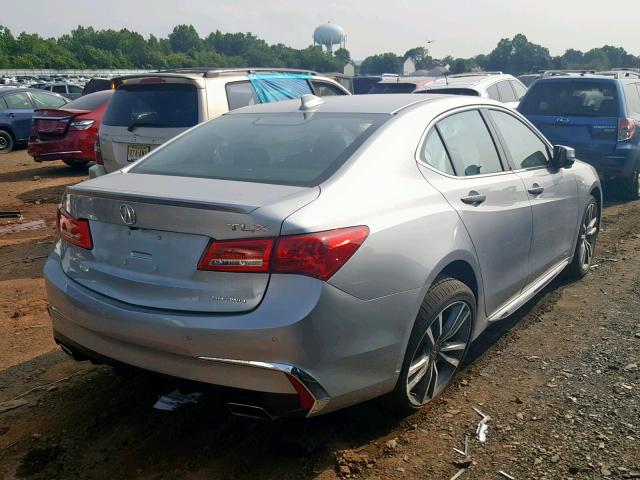 19UUB3F88KA001907 - 2019 ACURA TLX SILVER photo 4