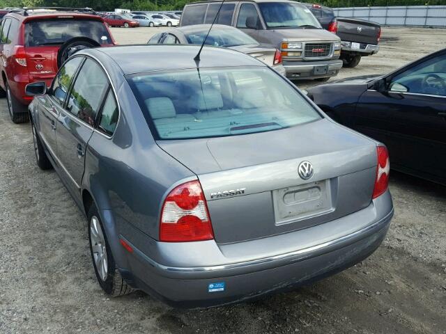 WVWPD63B52P434010 - 2002 VOLKSWAGEN PASSAT GLS GRAY photo 3