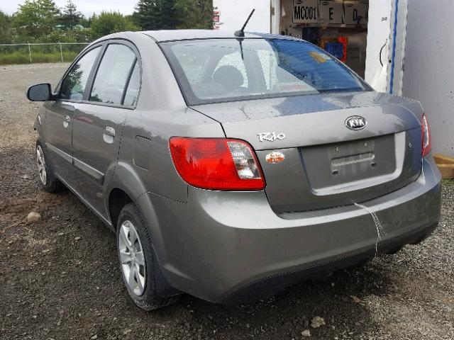 KNADH4B37B6915322 - 2011 KIA RIO BASE GRAY photo 3