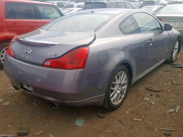 JNKCV64E08M119404 - 2008 INFINITI G37 BASE GRAY photo 4