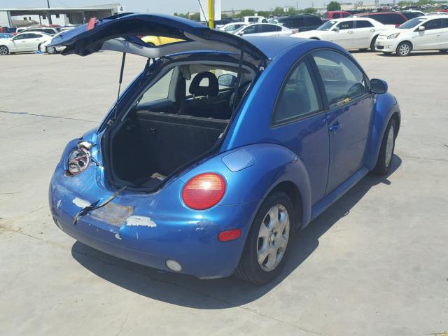 3VWCB21C72M456618 - 2002 VOLKSWAGEN NEW BEETLE BLUE photo 4