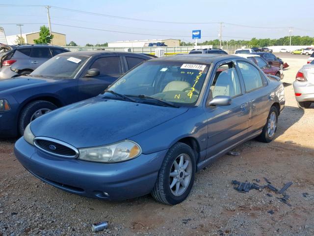 3FAFP66L9XM106924 - 1999 FORD CONTOUR SE BLUE photo 2