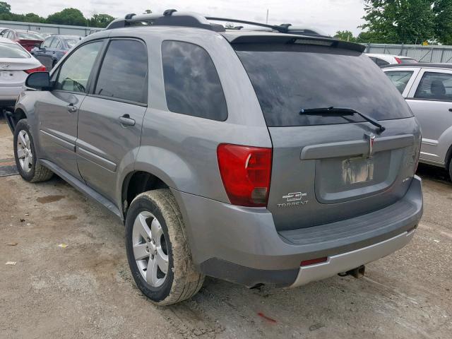 2CKDL73F966093028 - 2006 PONTIAC TORRENT GRAY photo 3