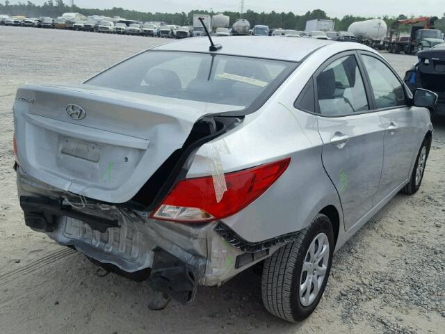 KMHCT4AE6GU060269 - 2016 HYUNDAI ACCENT SE SILVER photo 4