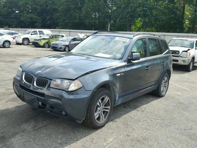 WBXPA93406WG74563 - 2006 BMW X3 3.0I GREEN photo 2