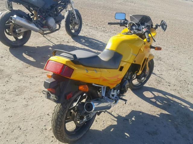 JKAEXMF156DA19912 - 2006 KAWASAKI EX250 F YELLOW photo 4