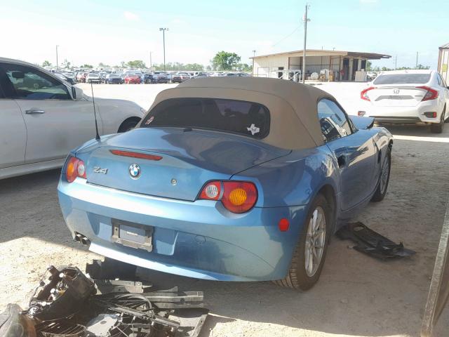 4USBT33483LS43861 - 2003 BMW Z4 2.5 BLUE photo 4