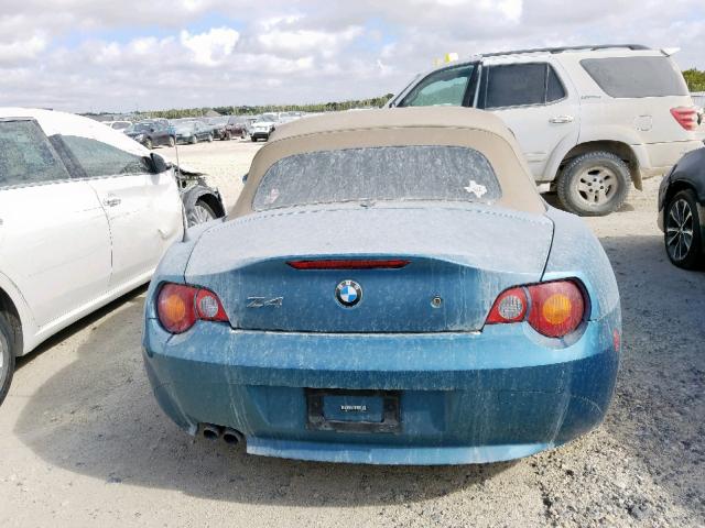 4USBT33483LS43861 - 2003 BMW Z4 2.5 BLUE photo 6