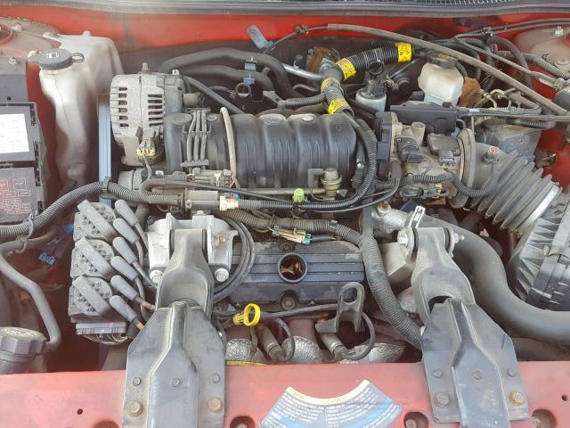 2G1WX12K749218113 - 2004 CHEVROLET MONTE CARL RED photo 7