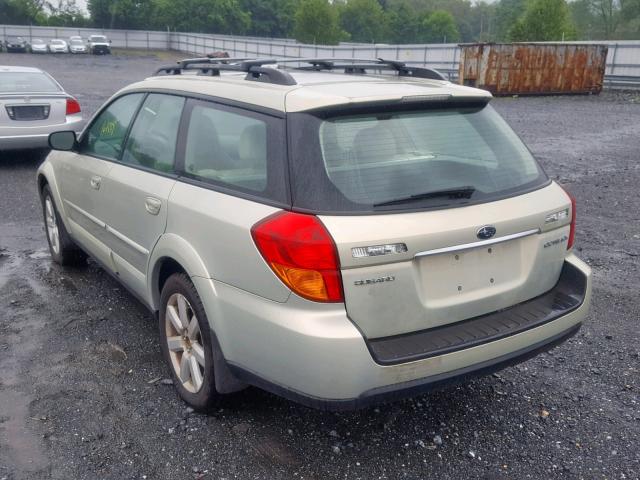 4S4BP62C677301187 - 2007 SUBARU OUTBACK OU GOLD photo 3