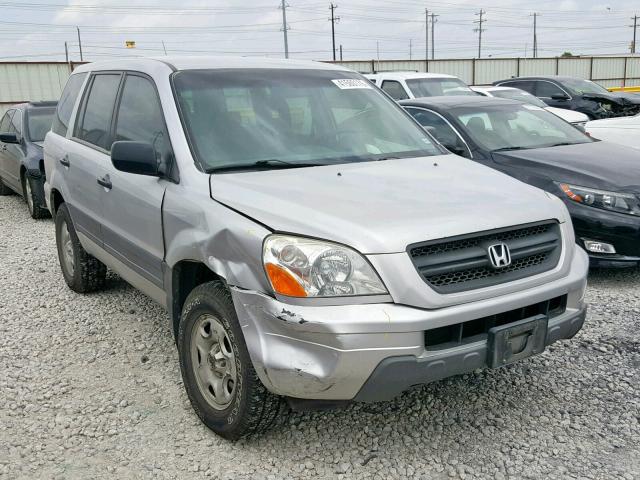 2HKYF18193H603525 - 2003 HONDA PILOT LX SILVER photo 1