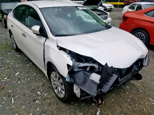 3N1AB7AP9HY388501 - 2017 NISSAN SENTRA S WHITE photo 1