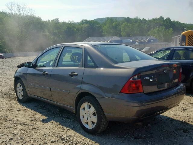 1FAFP34N87W307863 - 2007 FORD FOCUS ZX4 GRAY photo 3