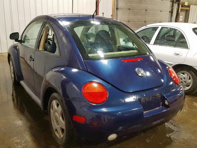 3VWCC21C8YM447948 - 2000 VOLKSWAGEN NEW BEETLE BLUE photo 3