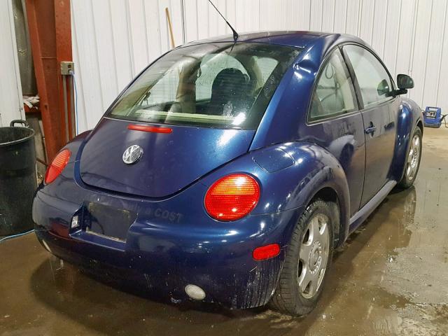 3VWCC21C8YM447948 - 2000 VOLKSWAGEN NEW BEETLE BLUE photo 4