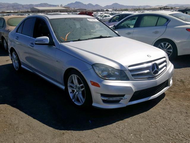 WDDGF4HB3CR211385 - 2012 MERCEDES-BENZ C 250 SILVER photo 1