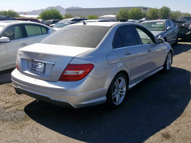 WDDGF4HB3CR211385 - 2012 MERCEDES-BENZ C 250 SILVER photo 4