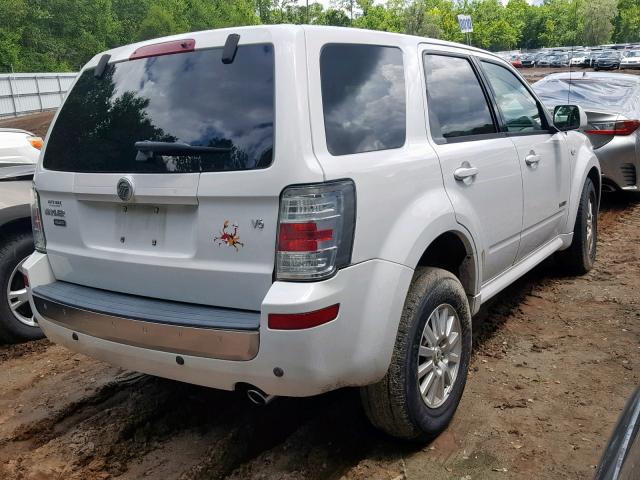 4M2CU87118KJ33908 - 2008 MERCURY MARINER PR TAN photo 4