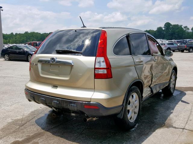 5J6RE48788L034192 - 2008 HONDA CR-V EXL GOLD photo 4