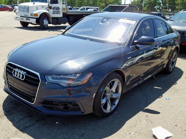 WAUHGAFC1CN113174 - 2012 AUDI A6 PRESTIG BLUE photo 2