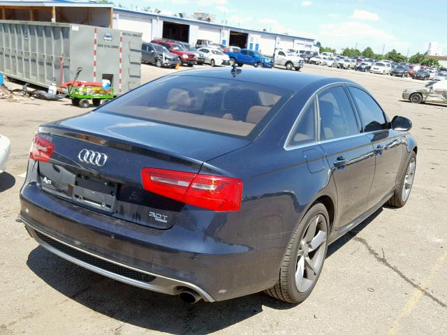 WAUHGAFC1CN113174 - 2012 AUDI A6 PRESTIG BLUE photo 4