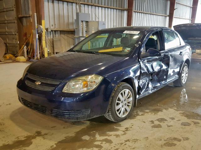 1G1AT58H097150643 - 2009 CHEVROLET COBALT LT BLUE photo 2