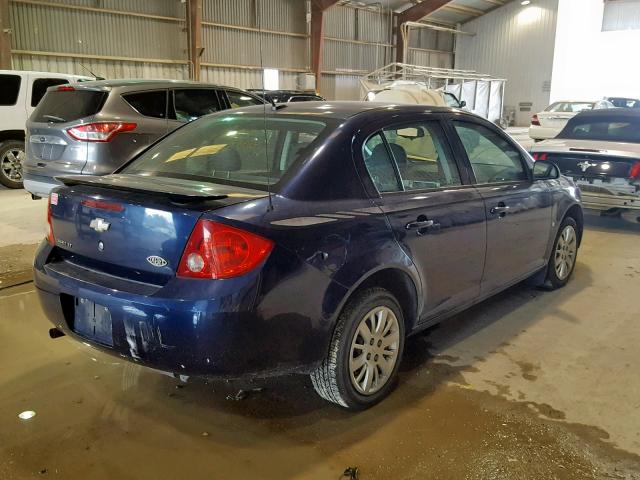 1G1AT58H097150643 - 2009 CHEVROLET COBALT LT BLUE photo 4