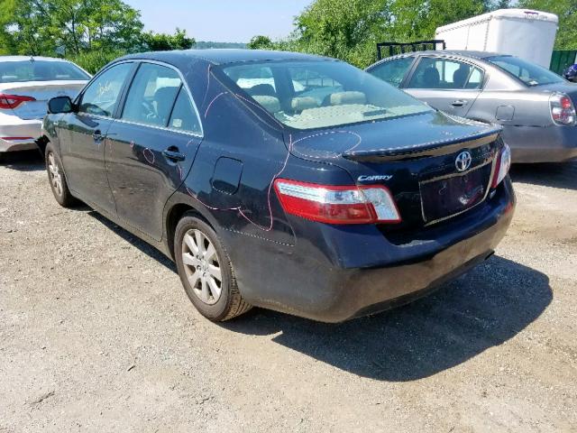 4T1BB46K08U032370 - 2008 TOYOTA CAMRY HYBR BLACK photo 3