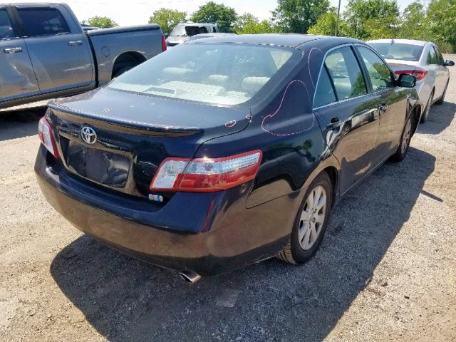 4T1BB46K08U032370 - 2008 TOYOTA CAMRY HYBR BLACK photo 4