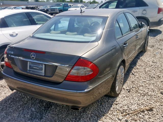 WDBUF56X08B249978 - 2008 MERCEDES-BENZ E 350 BROWN photo 4