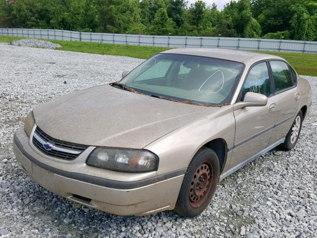 2G1WF52E639232300 - 2003 CHEVROLET IMPALA BEIGE photo 2