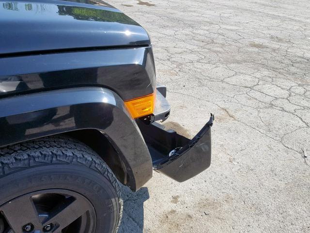 1J8HG48K86C283128 - 2006 JEEP COMMANDER BLACK photo 10