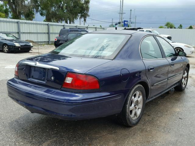 1MEFM53S0YA602717 - 2000 MERCURY SABLE LS BLUE photo 4