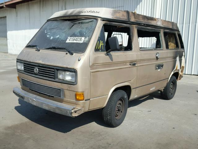 WV2ZB0259GH006564 - 1986 VOLKSWAGEN VANAGON CA BURN photo 2