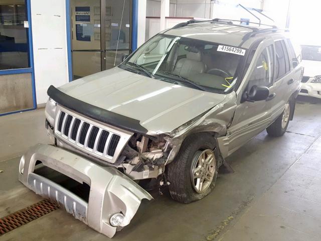 1J4GW48N94C186009 - 2004 JEEP GRAND CHER GRAY photo 2