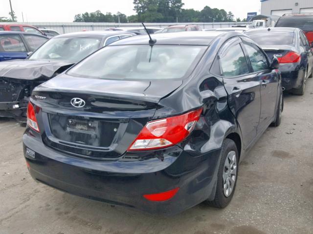 KMHCT4AE4GU136393 - 2016 HYUNDAI ACCENT SE BLACK photo 4