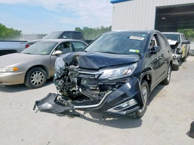 2HKRM4H79FH665804 - 2015 HONDA CR-V EXL BLACK photo 2