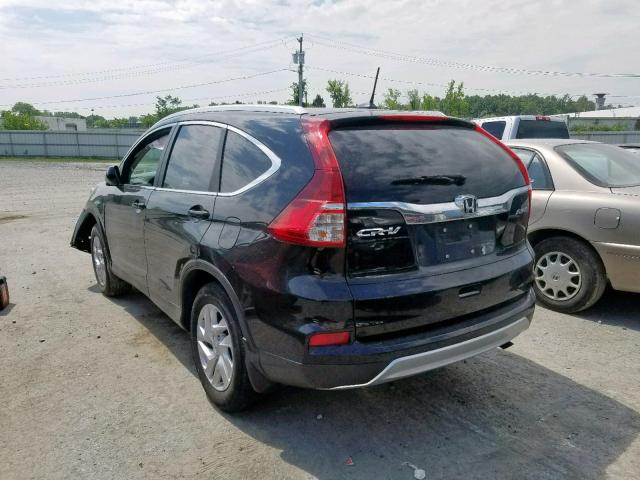 2HKRM4H79FH665804 - 2015 HONDA CR-V EXL BLACK photo 3