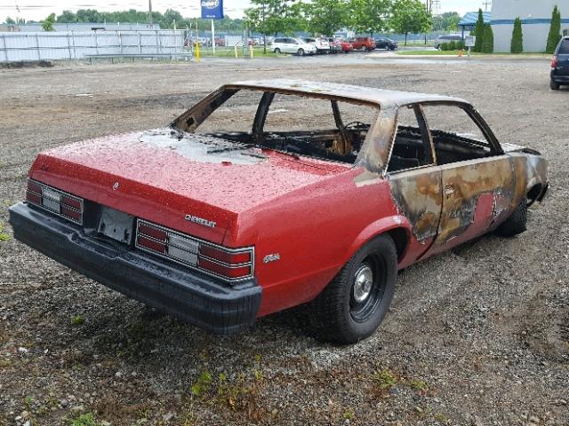 1T27JAB420066 - 1980 CHEVROLET MALIBU RED photo 4