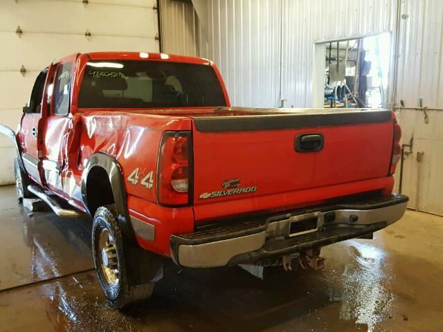 1GCHK29D07E176008 - 2007 CHEVROLET SILVERADO RED photo 3