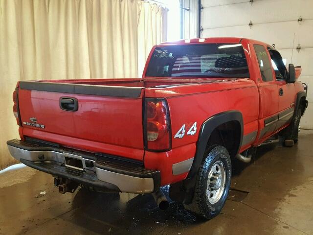 1GCHK29D07E176008 - 2007 CHEVROLET SILVERADO RED photo 4