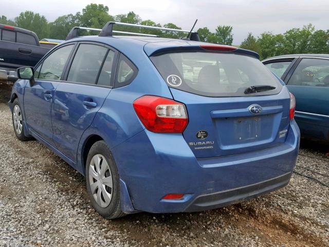 JF1GPAA64FH206599 - 2015 SUBARU IMPREZA BLUE photo 3