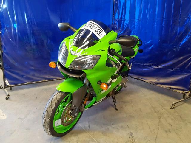 JKAZX4J162A050166 - 2002 KAWASAKI ZX600 J1 GREEN photo 2