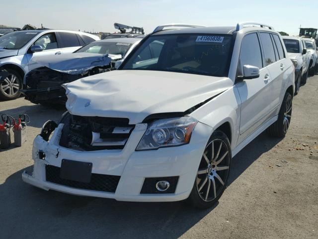 WDCGG8HB4CF862499 - 2012 MERCEDES-BENZ GLK 350 4M WHITE photo 2