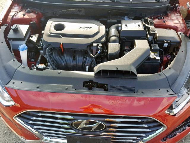 5NPE34AF0JH607494 - 2018 HYUNDAI SONATA SPO RED photo 7