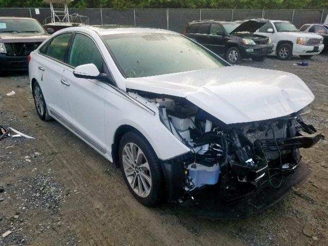 5NPE34AF2HH587257 - 2017 HYUNDAI SONATA SPO WHITE photo 1