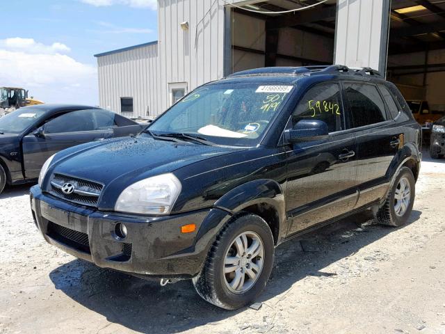 KM8JN12D47U501919 - 2007 HYUNDAI TUCSON SE BLACK photo 2