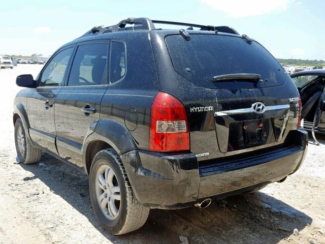 KM8JN12D47U501919 - 2007 HYUNDAI TUCSON SE BLACK photo 3