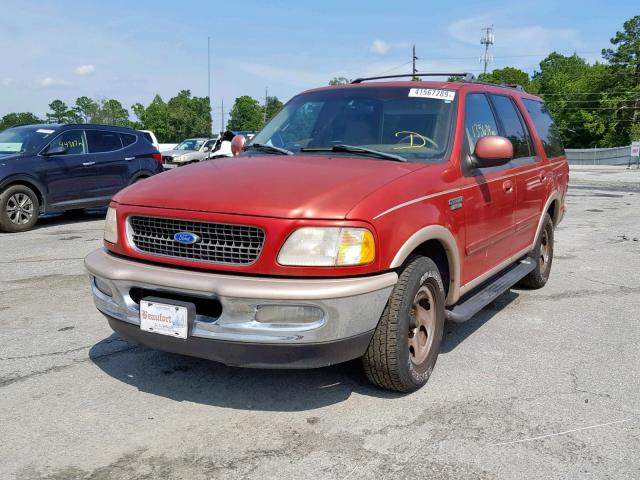 1FMEU176XVLC35629 - 1997 FORD EXPEDITION RED photo 2