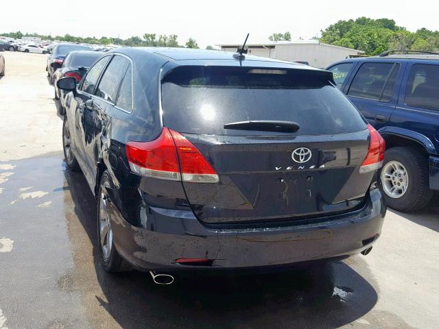 4T3ZK3BB4BU039173 - 2011 TOYOTA VENZA BLACK photo 3